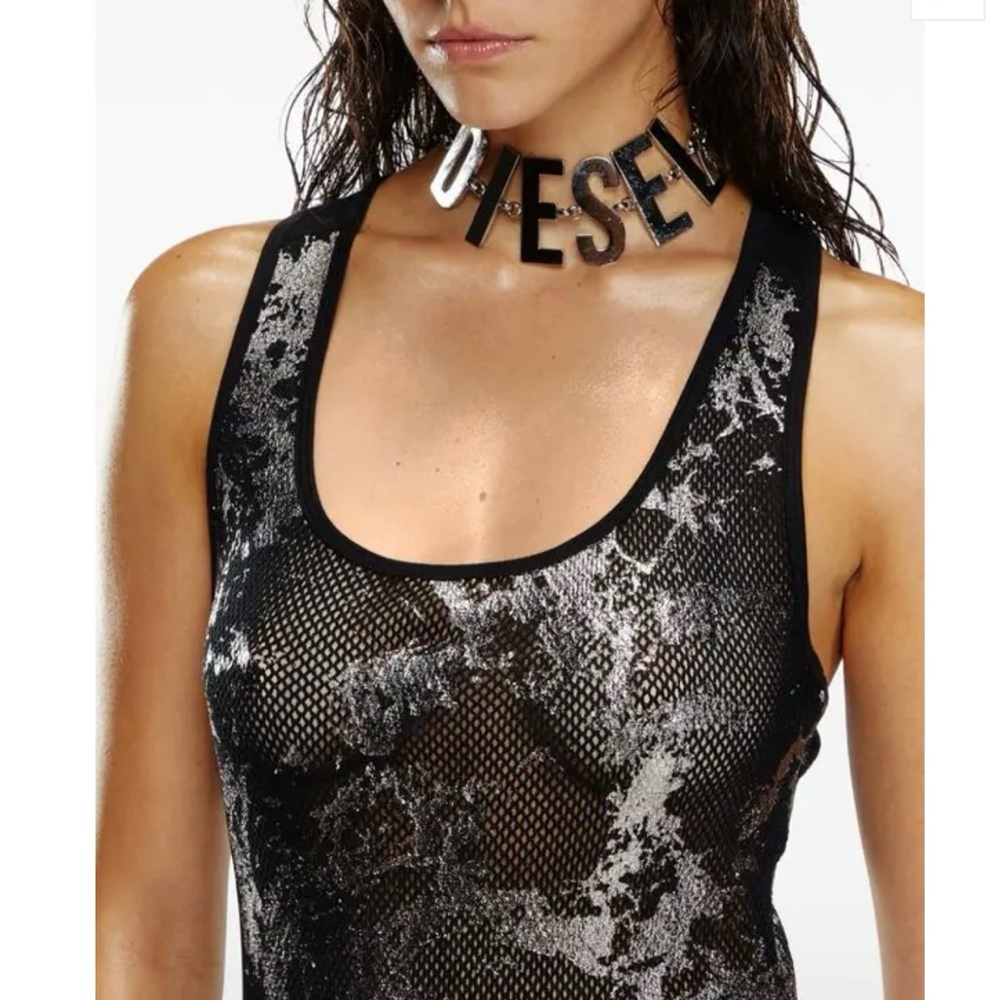 DIESEL 
X Savage X Fenty Fishnet Slip Dress maxi